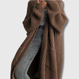 Leara - Femme Cardigan Classique avec Poches Édition Limitée