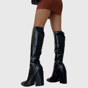 Mila - Bottes Crocodile Montantes