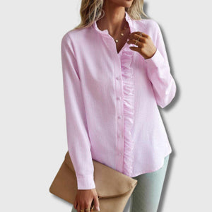 Aurora - Blouse à Boutons Volants