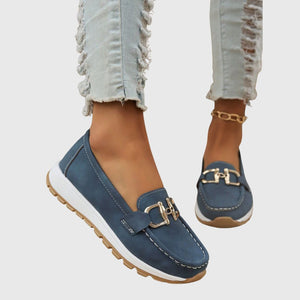 Ellie - Orthopédiques Mocassins à Boucle Plate