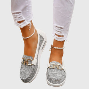 Ellie - Orthopédiques Mocassins à Boucle Plate