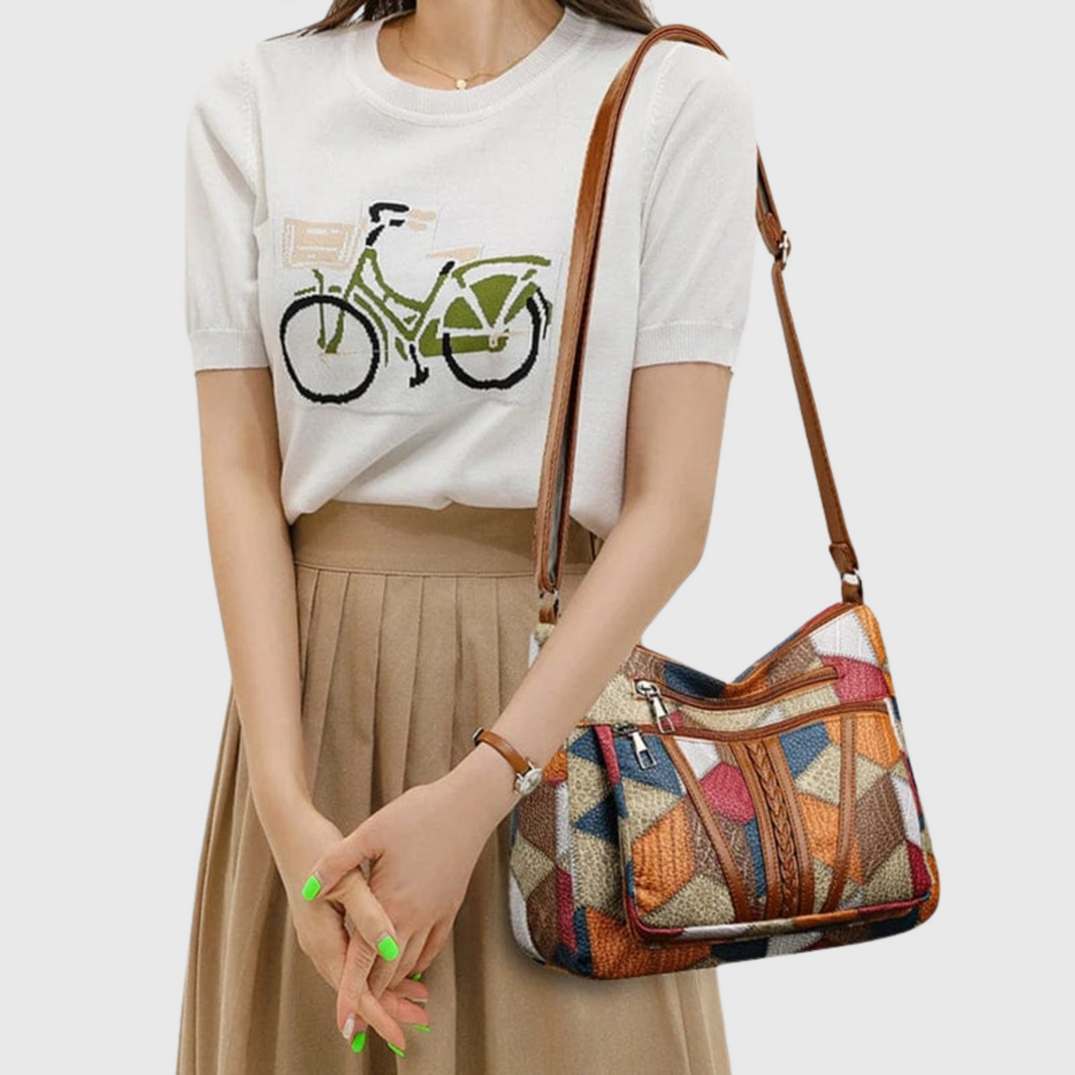 Aria - Sac à bandoulière Patchwork