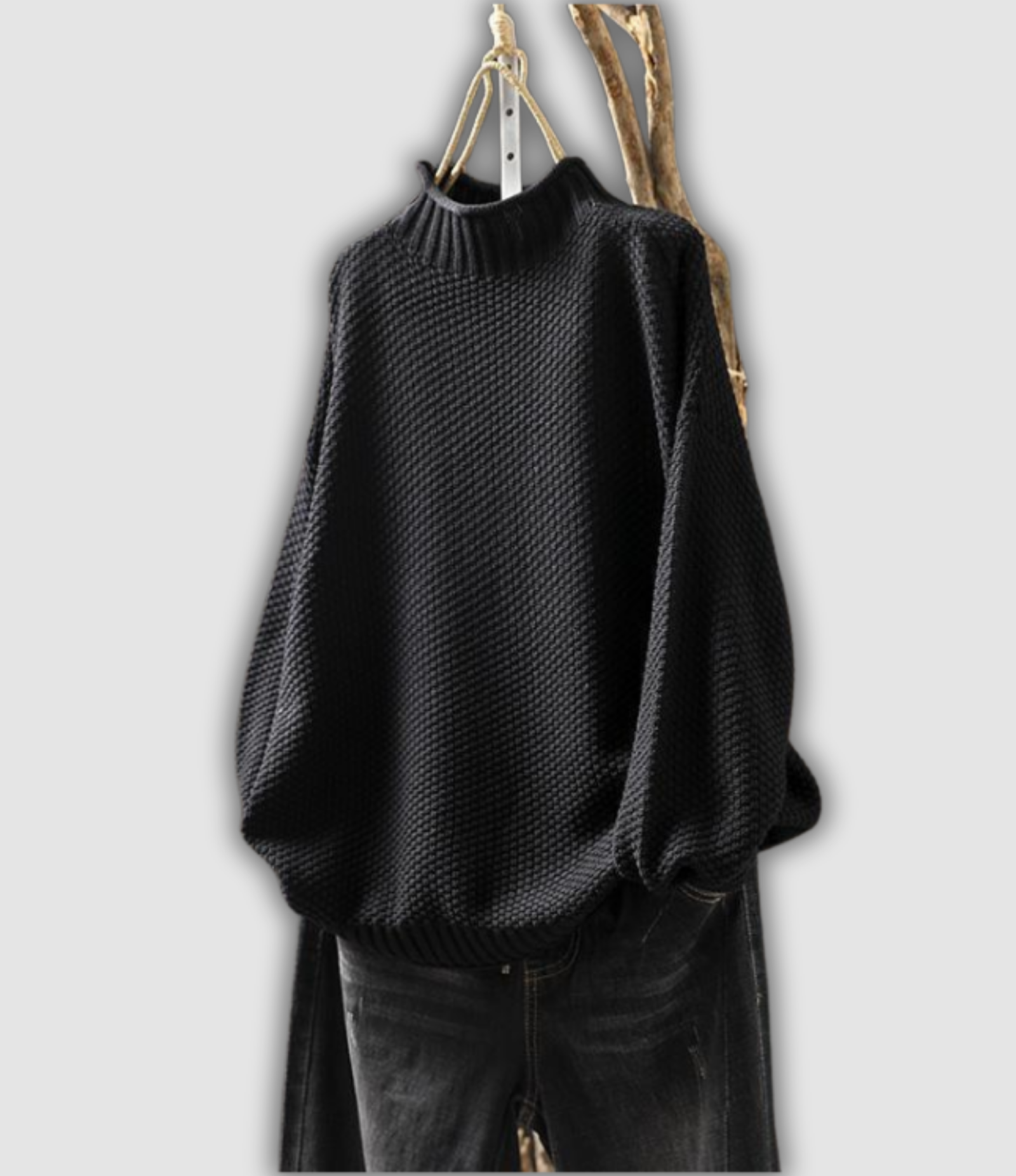 Bärbel - Pull en tricot Waffelstrick