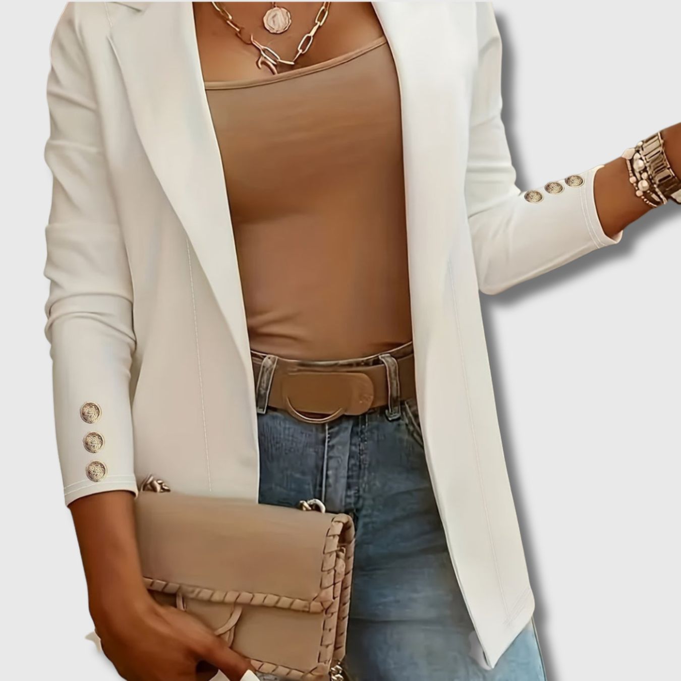 Noémie - Femme Veste Longue Élégante Édition Limitée