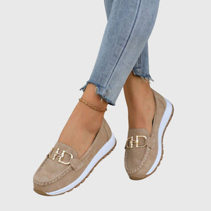 Ellie - Orthopédiques Mocassins à Boucle Plate