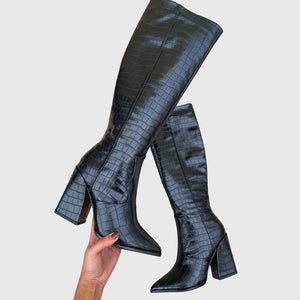 Mila - Bottes Crocodile Montantes