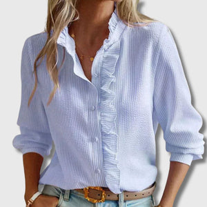 Aurora - Blouse à Boutons Volants