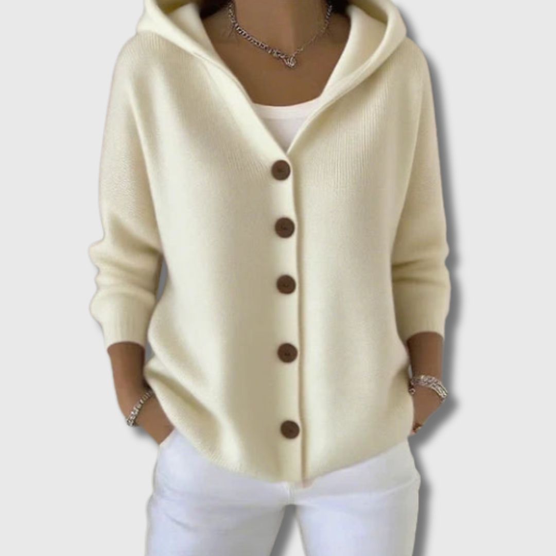 Fleur - Cadrigan en tricot à manches longues