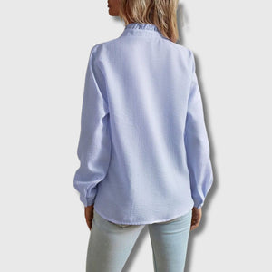 Aurora - Blouse à Boutons Volants