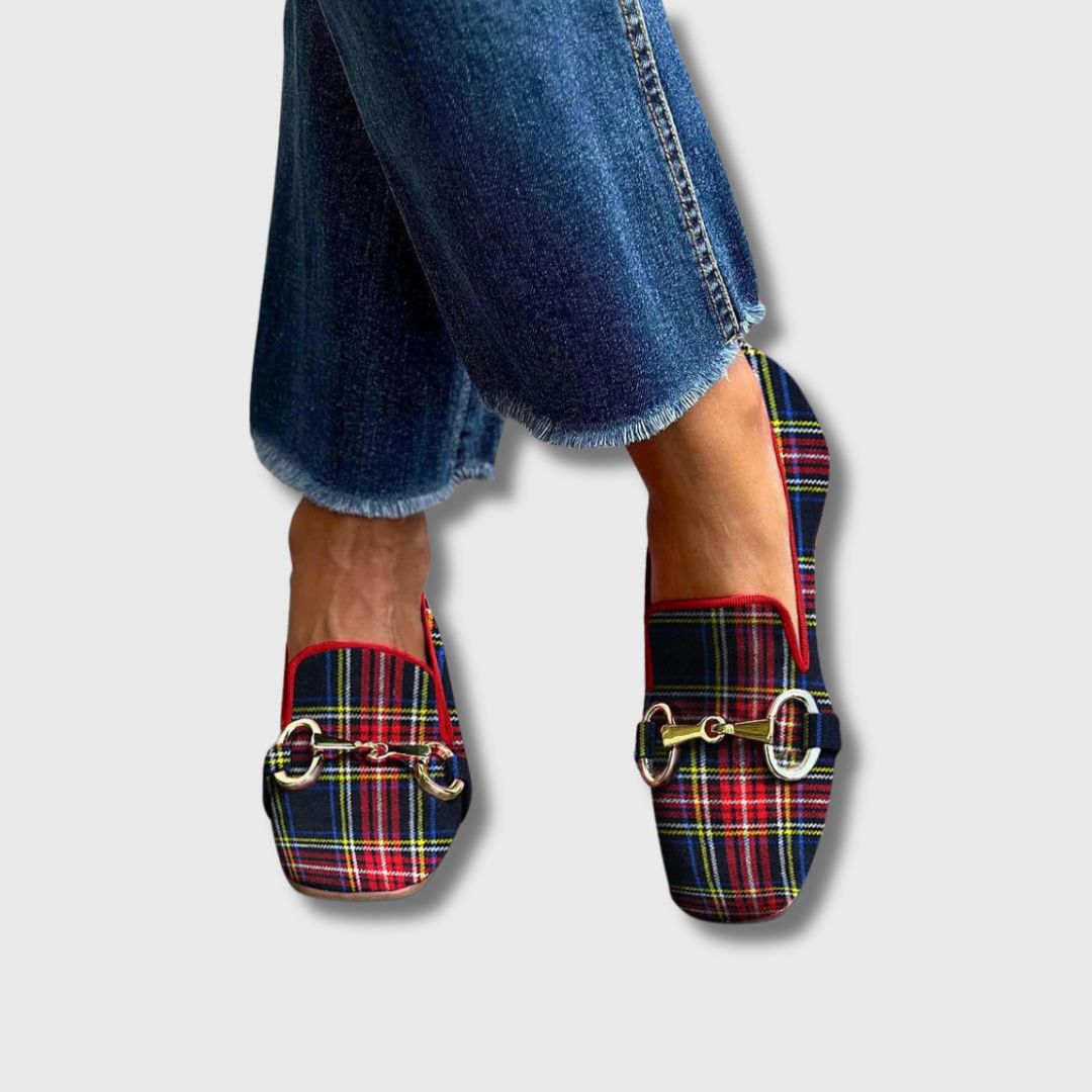Mélani - Mocassin à Carreaux