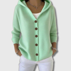 Fleur - Cadrigan en tricot à manches longues