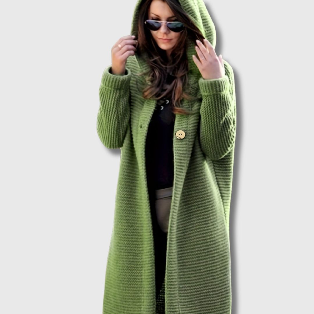 Clémence - Cardigan Élégant à Capuche