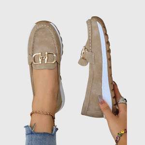 Ellie - Orthopédiques Mocassins à Boucle Plate