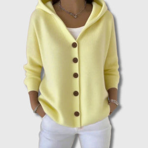 Fleur - Cadrigan en tricot à manches longues