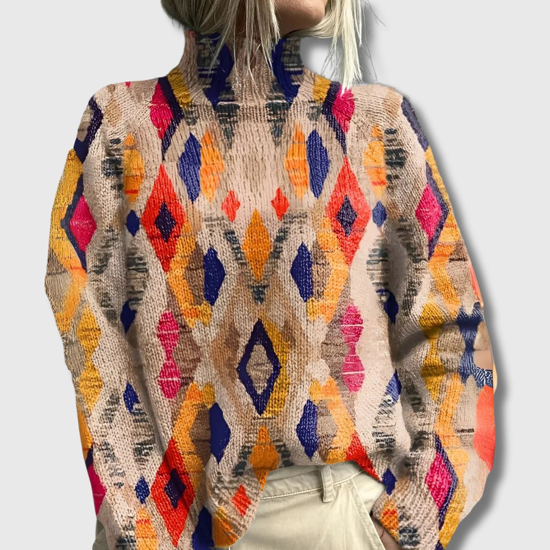 Ninthe - Pull avec Imprimé Géométrique