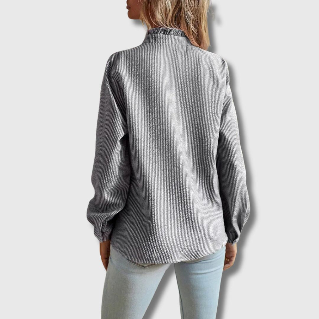 Aurora - Blouse à Boutons Volants