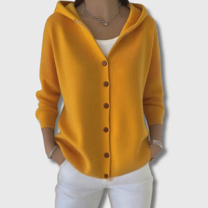 Fleur - Cadrigan en tricot à manches longues