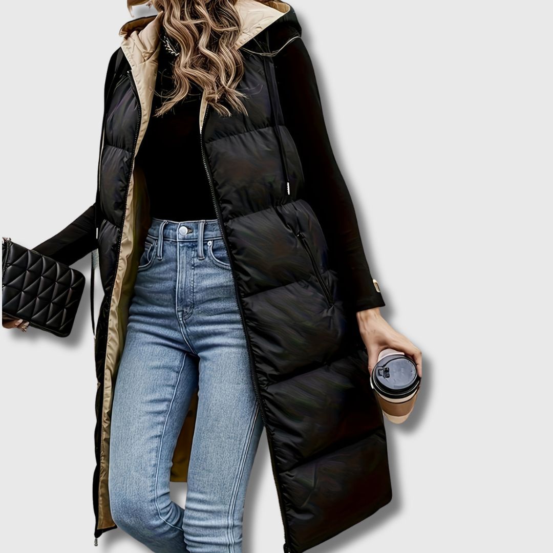 Louison - Gilet Long Matelassé Sans Manches | Édition Limitée