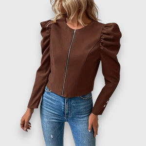 Léa – Veste à manches bouffantes pour femme