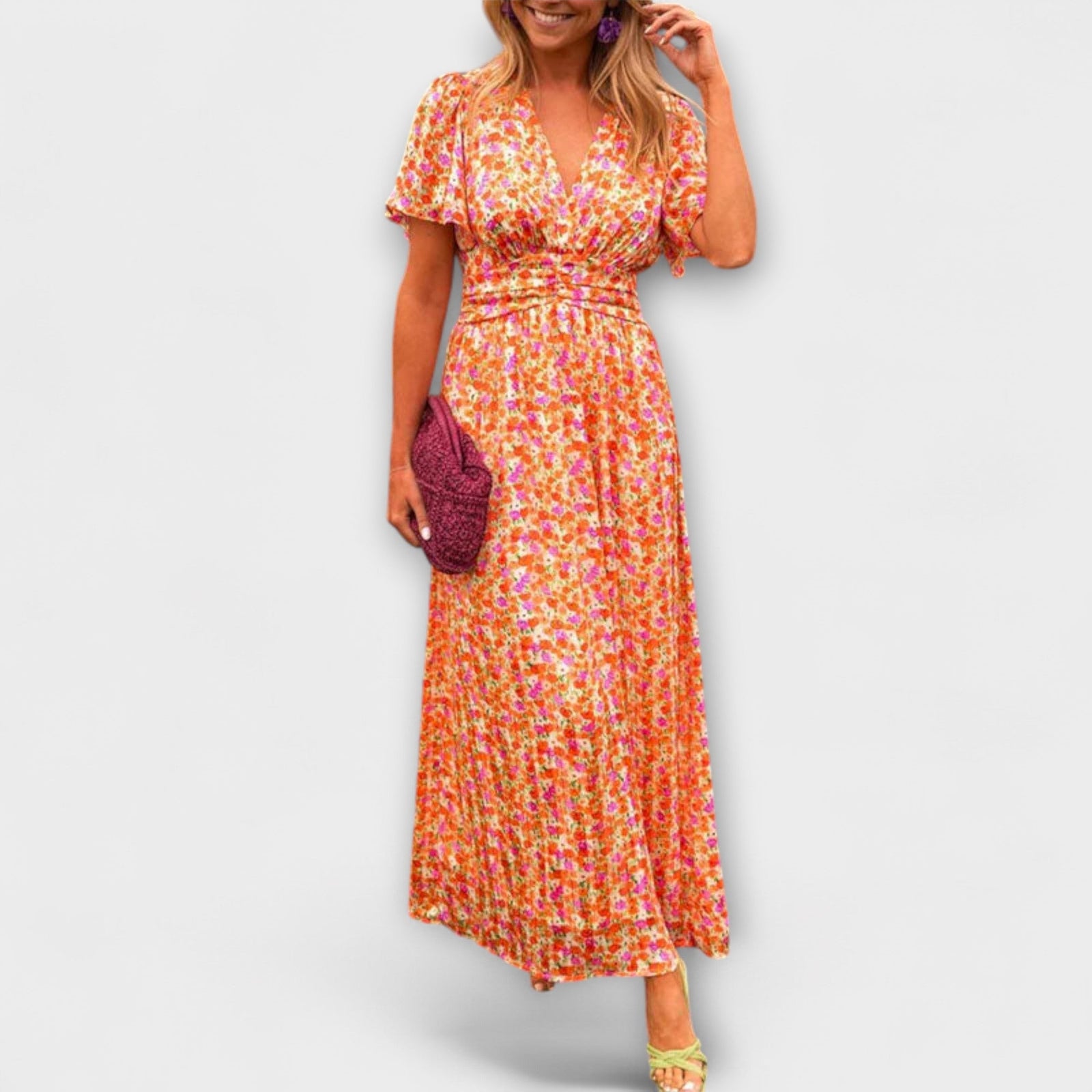 Elsie - Robe Classique à Col V