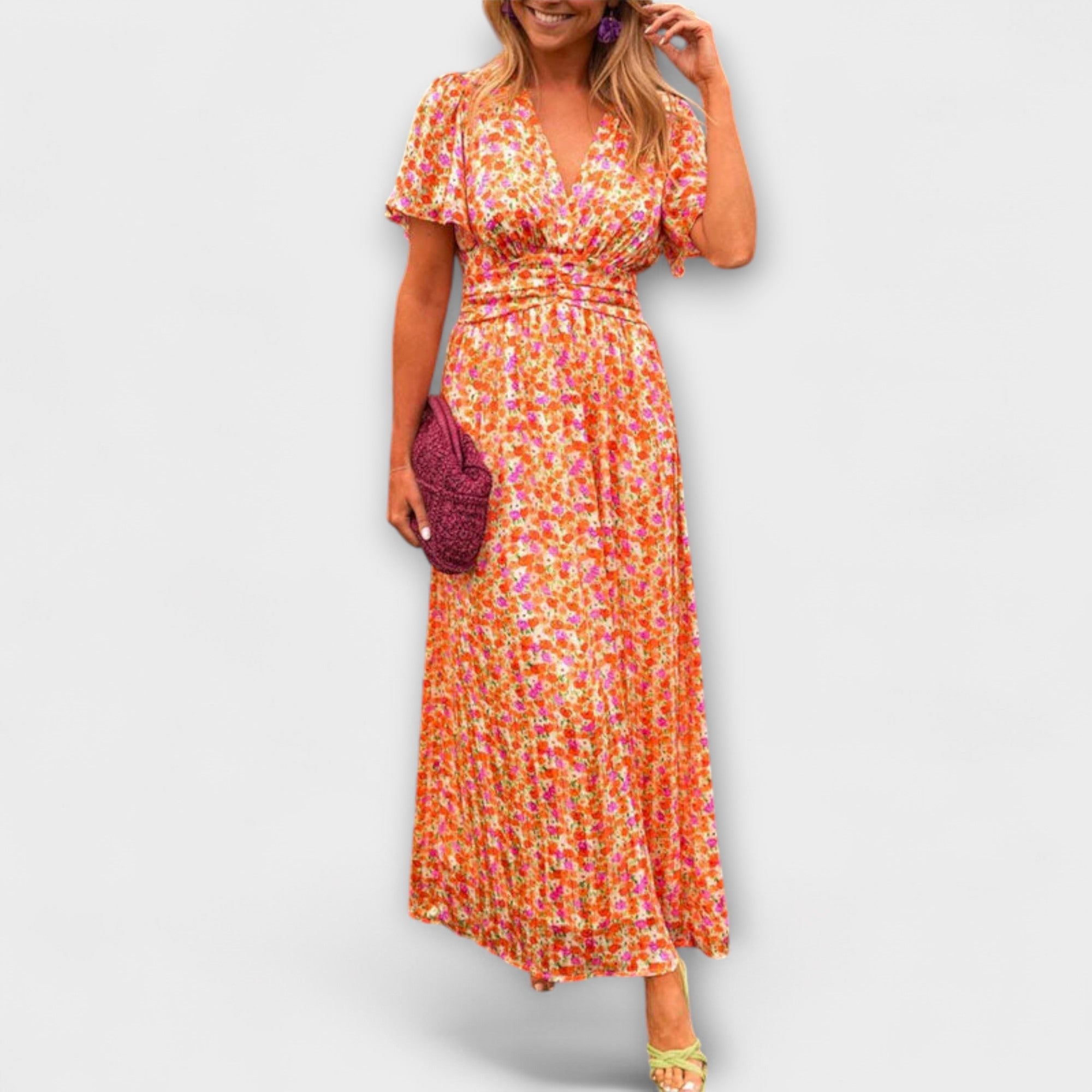 Elsie - Robe Classique à Col V